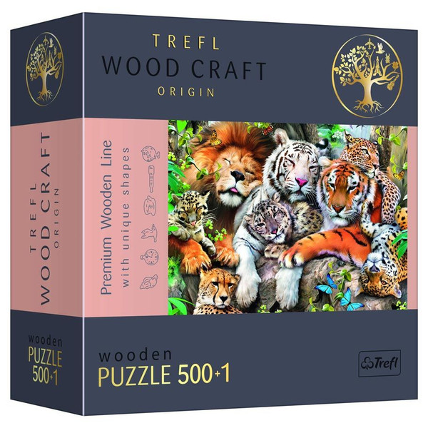 Puzzle: Woodcraft: Wild Cats in the Jungle 501 Piece